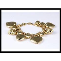 ADORABLE 14K YELLOW GOLD HEART CHARM #1609190