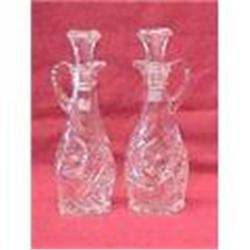 A pair of Depression glass Cruet set #1609289