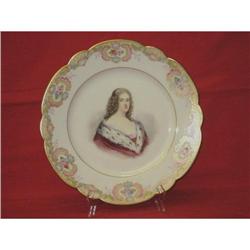 Hand painted Sevre Portrait Plate #1609311