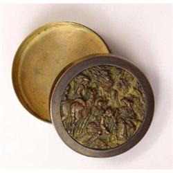 Repousse Bronze Pill / Trinket Box #1609427