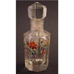 Enameled Cut Crystal Perfume Bottle #1609434