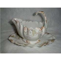 A. LANTERNIER LIMOGES GRAVY BOAT WITH #1609837