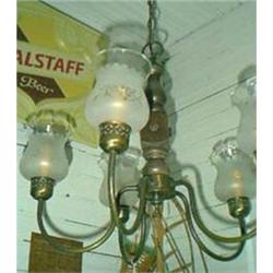 Chandelier 5 Arms w/ Colonial Grape Shades #1609897