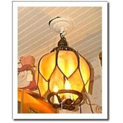 Ceiling Light Glass Tulip Flower Pendant  #1609906