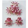 Image 1 : STUNNING ~JUDY LEE~ PINK RHINESTONE DEMI PARURE#1610214