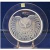 Image 1 : Lalique Owl Plate 1971 in Box #1610233