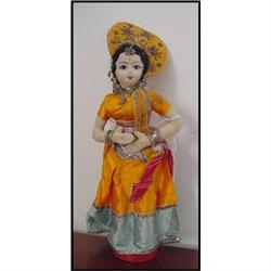 Doll Cloth India Woman Hand Made Large Hat #1610238