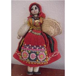 Doll Yarn Cloth Woman Made in Portugal #1610334