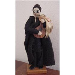 Doll Yarn Cloth Musician Man Made in Portugal #1610335