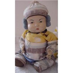 Doll Oriental Composition Baby Fixer Upper #1610337