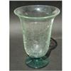 Image 1 : Crackle Glass Footed Vase #1610620