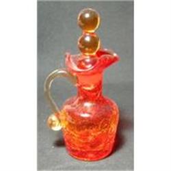 Crackle Glass Cruet #1610636