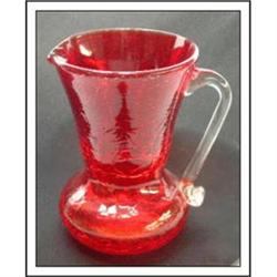 Crackle Glass Pitcher #1610641