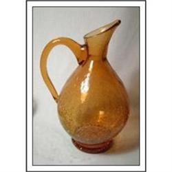 Crackle Glass Pitcher #1610649