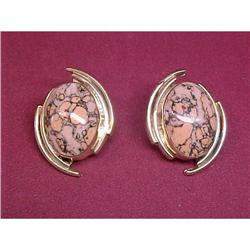 Sterling Silver & Leopard Skin Agate earrings #1610714