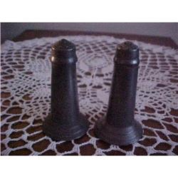 Pewter Salt and Pepper, early, Unmarked #1610965