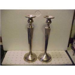 Candle Sticks, sterling silver, 10  tall #1610999