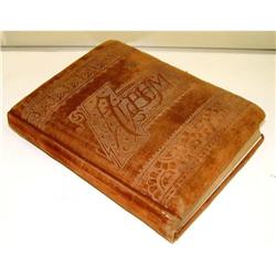 19c Victorian Velvet Photo Album Book #1611065