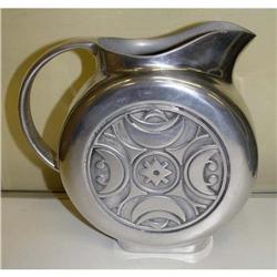 20c Modern Art Deco Cast Aluminum Pitcher #1611068