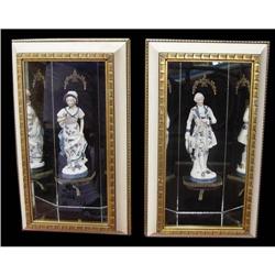 Male Female Figural Shadow Box Sculptures #1611082