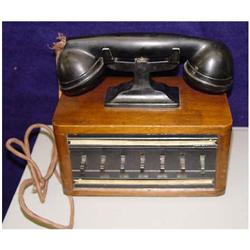 Wooden Bakelite Nautical Ship Dictograph Phone #1611084