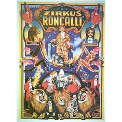 ORIGINAL 1975 EUROPEAN CIRCUS POSTER #1611107