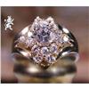 Image 1 : RHJ White Cubic Zirconium Cluster Ring on High #1618568