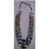 Image 1 : 40's 3 STRAND FACETED CRYSTAL NECKLACE #1618719