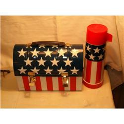 Stars and Stripes dome lunchbox 1970 #1618749