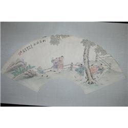 20th Century Chinese Fan Painting #1618767