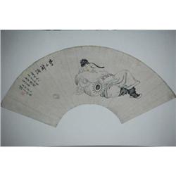 20th Century Chinese Fan Painting #1618791