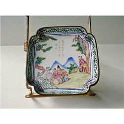 1750-1800 CHINA EXPORT ENAMELAWARE-Square dish #1618972