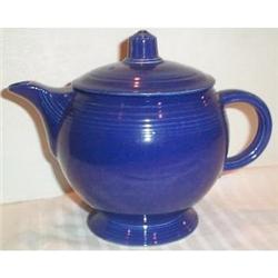 Vintage Fiesta Cobalt Blue Medium Tea Pot #1618984