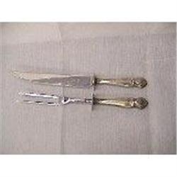 Antique sterling silver Cutlery set (carving- #1619022