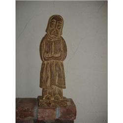 Wood Carving of a Saint #1619080