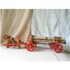 Image 1 : Folk Art  Model of Logging Wagon #1619105