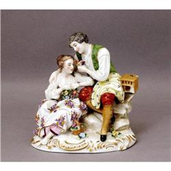 Vintage Meissen Dresden Style German Figurine #1619202