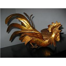 Vintage Rooster golden metal!  #1619290