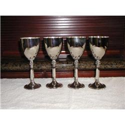 Goldinger Silverplated Wine Goblets #1619300