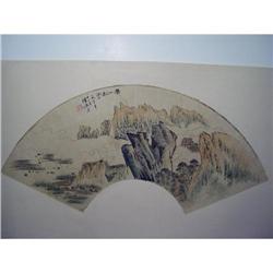 fine Chinese Fan Painting #1619310