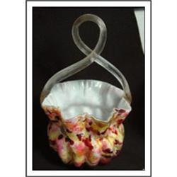 Stevens & Williams Adventurine Basket #1619419