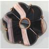 Image 1 : VICTORIAN Banded Agate Brooch Scottish #1619428