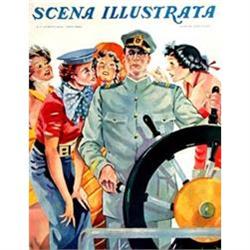 Original French Lithograph, Scena Illustration #1619437