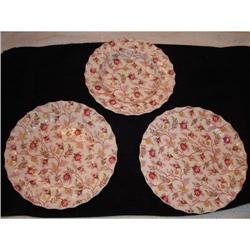 Rosebud Chintz Copeland Spode 2 Plates 1 Cereal#1619470