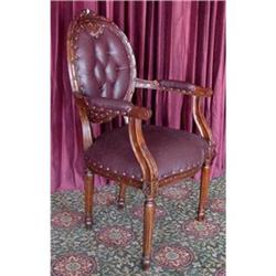 FRENCH VICTORIAN CAMEO DINING ACCENT DESK CHAIR#1619484