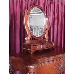 ANTIQUE VICTORIAN DRESSER VANITY TOILET MIRROR #1619485