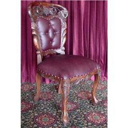 VICTORIAN CARVED SIDE ACCENT PARLOR DESK CHAIR #1619503