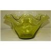 Image 1 : Victorian Blown Glass Center Bowl Pea Soup #1619552