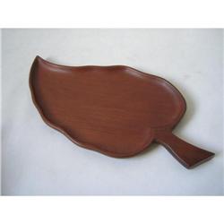 A BEAUTIFUL MAHOGANY DECORATIVE LEAF  #1619577