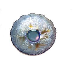 RARE Fenton Sapphire Blue Pine Cone Bowl #1619584